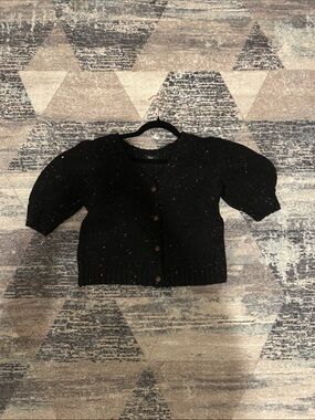 Rails Black Speckled Knit Cardigan